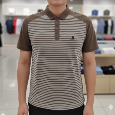 Coffee & White - Premium Polo-554