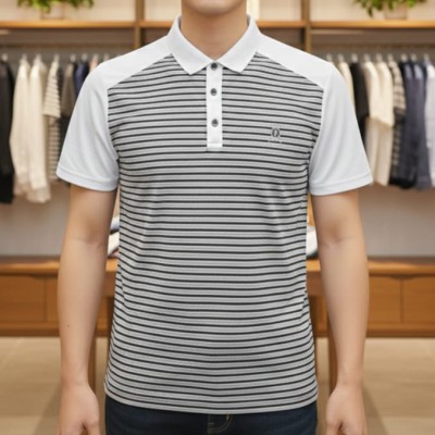 White & Black - Premium Polo-552